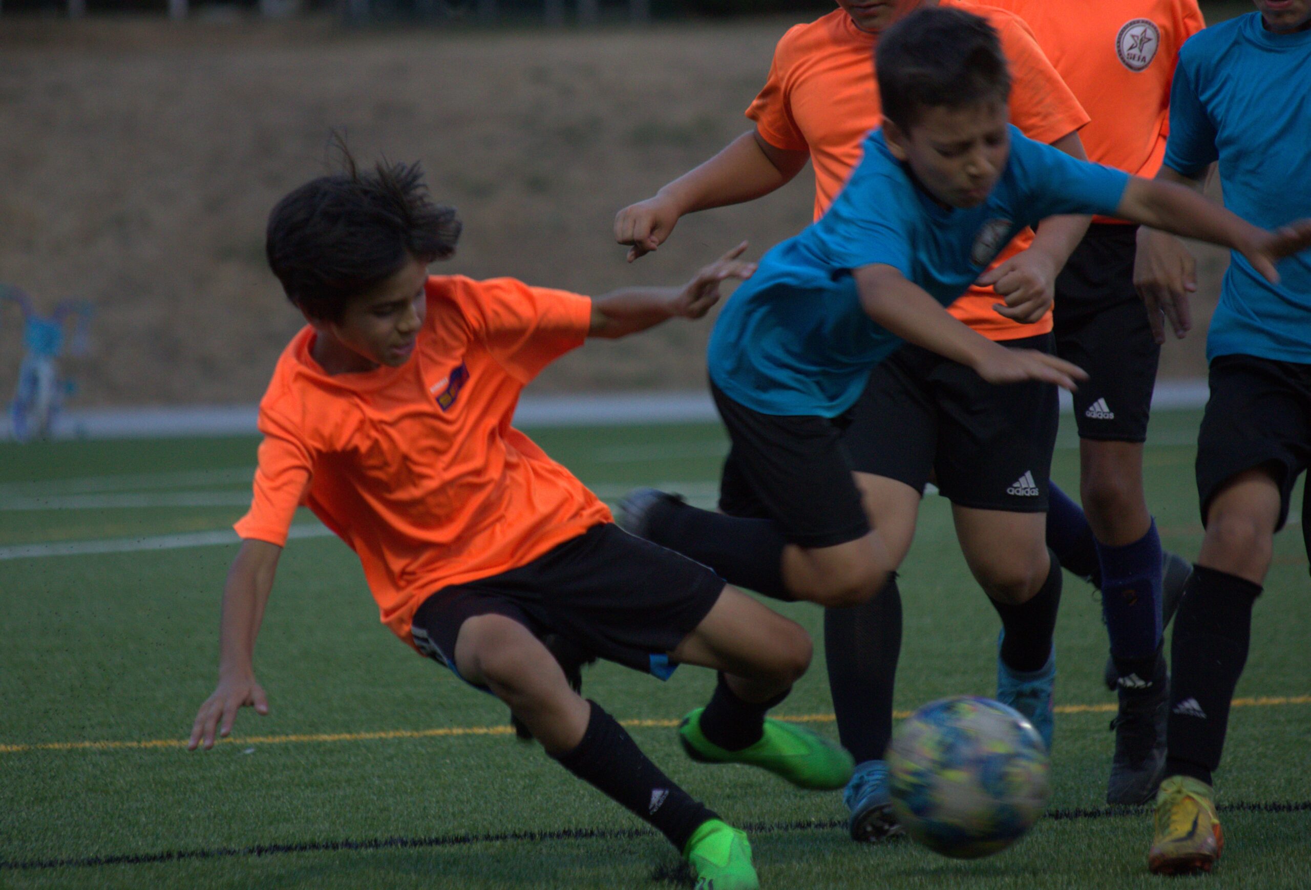 Slide Tackles in kids soccer